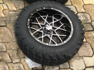 Custom Rim for Lifted Tire ponte vedra golf cart repair, golf cart service, mobile repair